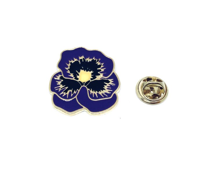 Purple Poppy Badge Finox 3362