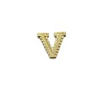 FPAL-051 Silver Alphabet Letter V Pin