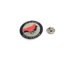 BIRD-033 Love Birds Hate Fasicism Round Enamel Pin Metal Backpack Badge Protection Bird Clothing Accessories Gif