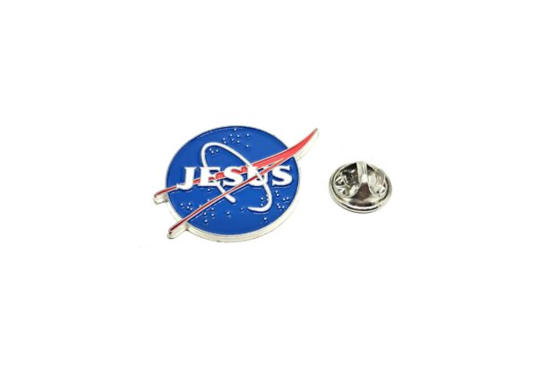 Nasa theme Jesus Lapel Pin