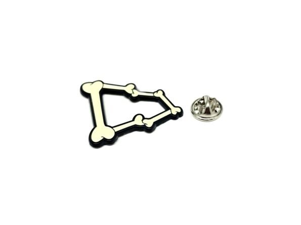 Bone Ornament Hat Enamel Pin Badge