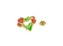 Rose Ornament Hat Pin Alloy Flower Badge