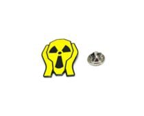 Yellow Warning Sign Pay Attention To Radiation Enamel Pin