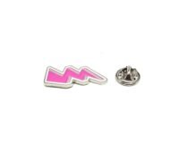 Lighting Strikes Pink Enamel Pin