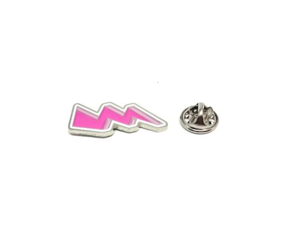 Lighting Strikes Pink Enamel Pin