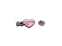 'Heart Chemistry' Molecules Structure Lapel Pin