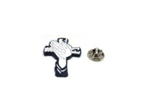 Praying Hands Cross Lapel Pin