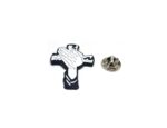 Praying Jesus Cross Enamel Pin