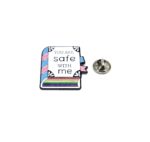 FWOR-158 ‘You are safe with me’ Book Lapel Pin