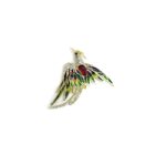 BIRD-040 Colorful Crystal Phoenix Brooch Pin