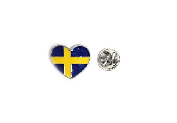 Sweden Heart Flag Lapel Pin