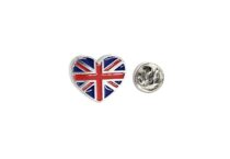 The UK Heart Flag Lapel Pin