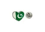 Pakistan Flag Heart shaped Enamel Pin