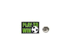 'Play to Win' Football Enamel Pin