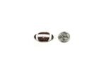 FFOT-021 Red Rhinestone Football Pin