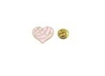 FHRT-120 Pink Enamel Heart Lapel Pin