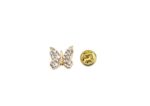 FPBT-095 Small Crystal Butterfly Lapel Pin