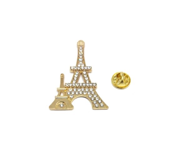 Rhinestone Eiffel Tower Pin