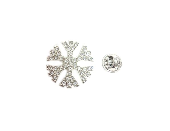 Crystal Snowflake Lapel Pin