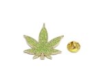 FWEED-008 Green Crystal Weed Pin