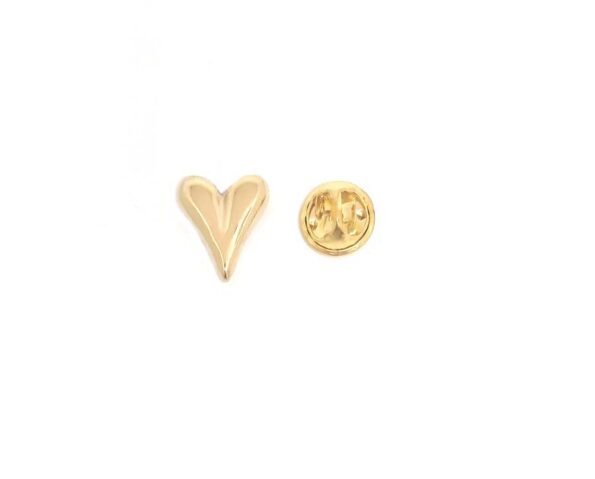 Gold Tiny Heart Symbol Pin