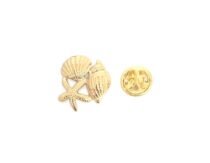 Shell Starfish Lapel Pin