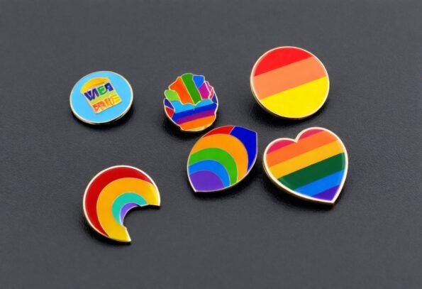 Various pride pins