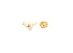 BIRD-044 Gold Sparrow Lapel Pin