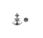 Skull-themed Anchor Lapel Pin