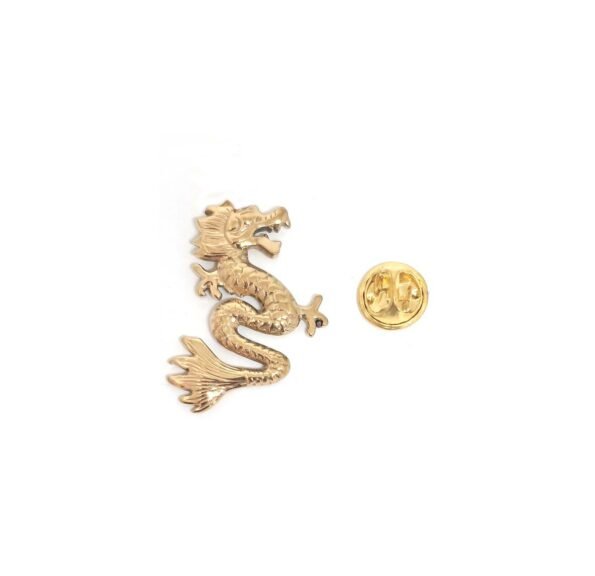 Gold Dragon Lapel Pin