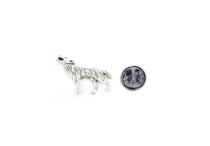 Antique Wolf Lapel Pin