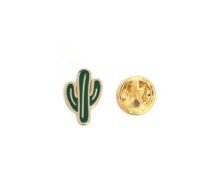 Green Cactus Lapel Pin