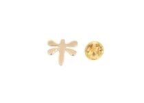 Tiny Gold Dragonfly Lapel Pin