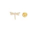 Crystal Dragonfly Lapel Pin