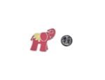 FELP-026 Black Enamel Elephant Pin