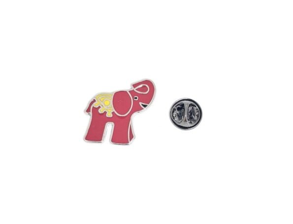 Red Enamel Elephant Pin