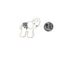 FELP-026 Black Enamel Elephant Pin