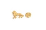 FLION-019 Gold Lion Lapel Pin