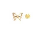 Gold Butterfly Lapel Pin