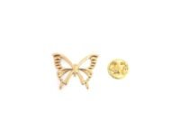 Gold Butterfly Lapel Pin