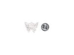 Silver Small Butterfly Lapel Pin