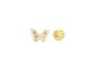 Crystal Butterfly Lapel Pin