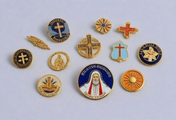 Various religious lapel pins