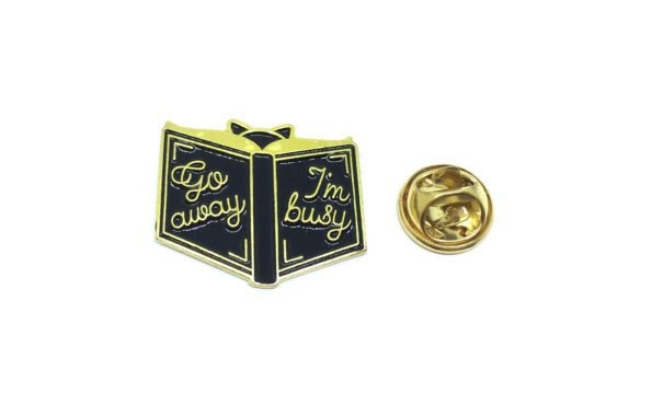 'Go Away, I'm Busy' Cat Pin