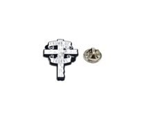 Crown of Thorns Christian Cross Lapel Pin