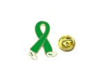 AEAW-010 Walking Green Ribbon Pin for Environmental Awareness