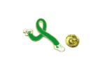 Running Green Ribbon Pin