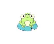 Funny Cartoon Frog Pin